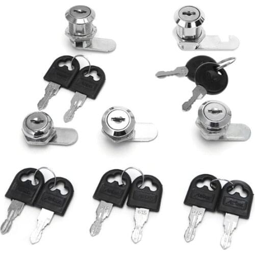 10-30mm Cam Lock Filing Cabinet Post Mailbox Drawer Cupboard Locker 2 Key wholesales