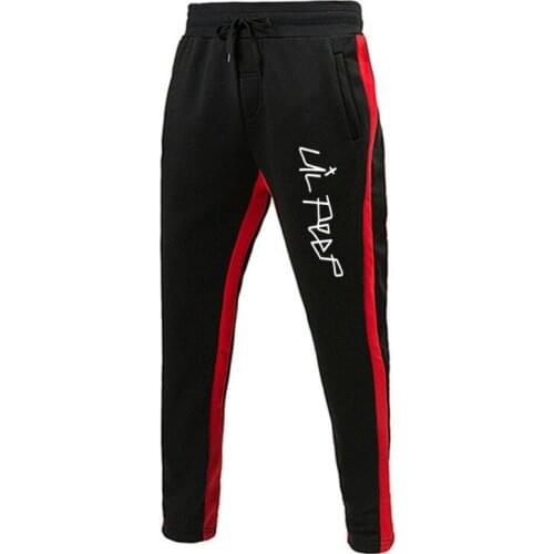 2021 Love Lil.Peep Mens Womens Sweatpants Multi-pocket Hip Hop Pants Fleece trousers Men Jogging Clothes stripe Quality Pants