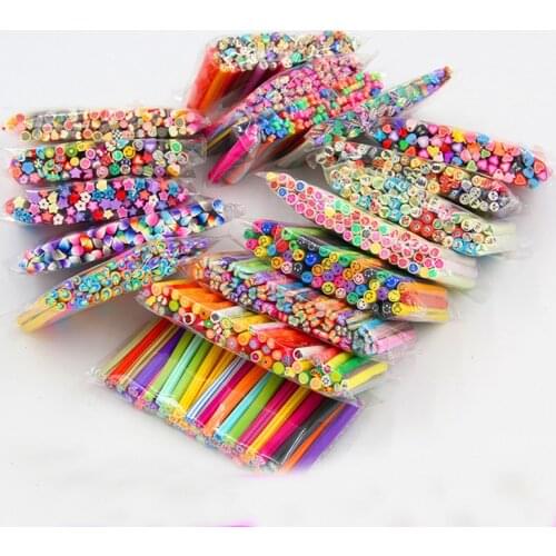 Promotion Mix Designs Nail Art Sticker 10pcs Canes Stickers Decorate Fruit And Flower Cutted