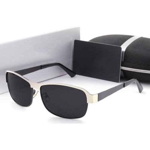 Luxury Brand Designer Sunglasses Men Polarized Driving Coating Glasses UV400 Metal Square Retro Eyewear For Men/Women A554