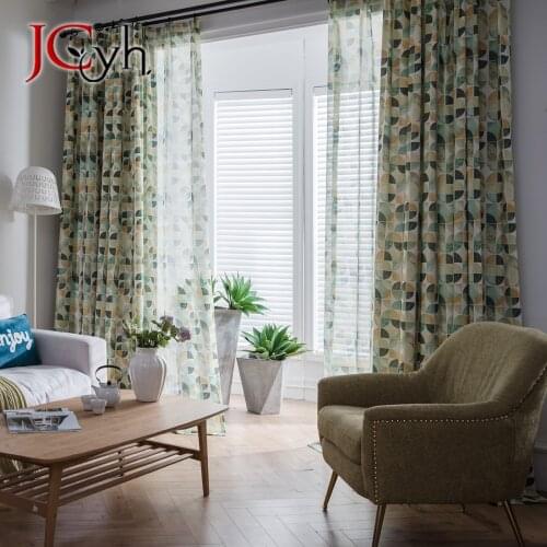Modern Minimalist Curtains For Living Room Ready Made Green Curtains For Kids Bedroom Window Rideau Enfant Shading 60