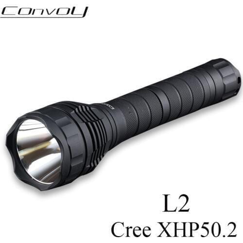 Convoy L2 with Cree XHP50.2 LED Flashlight Linterna LED 2400lm Torch Need 2pcs 26650 Flash Light Camp Lanterna Work Light Lamp