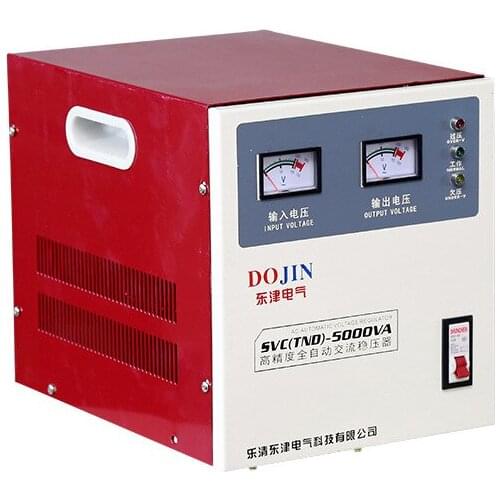 TND-5000VA Simplex Fully Automatic Sliding AC Voltage Regulator 220V Small High Precision High Performance 5KW Steady Power