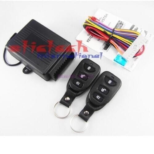 By DHL or Fedex 100 sets Universal Car Remote Central Kit Door Lock Vehicle Keyless Entry System with 2 Remote Controllers