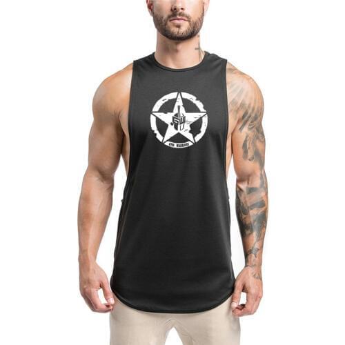 High Quality Sport Running Vest Men Fitness Tops Sport Sleeveless T Shirt Workout Training Gym Tank Top Bodybuilding Clothing