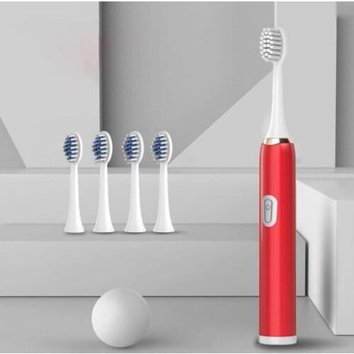 Super Sonic Electric Toothbrushes for Adults Kid Smart Timer Whitening Toothbrush IPX7 Waterproof Replaceable AA Battery Version