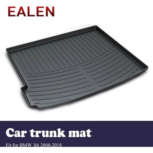 EALEN For BMW X6 E71 F16 2008-2014 2015 2016 2017 2018 Styling Boot Tray Anti Slip Mat Accessories 1Set Car Cargo rear trunk mat