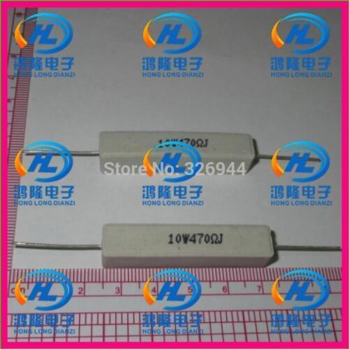 10pcs/lot) 10W 470 ohm +/-5% / 10W 470 ohm 5% / 10W 470RJ