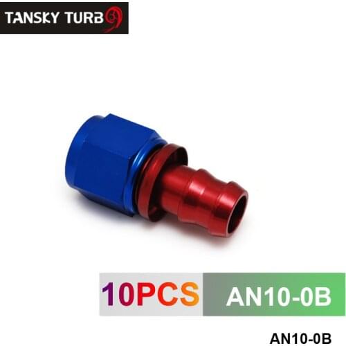 10AN AN10 10-AN STRAIGHT SWIVEL OIL/FUEL/GAS LINE HOSE END PUSH-ON MALE FITTING AN10-0B
