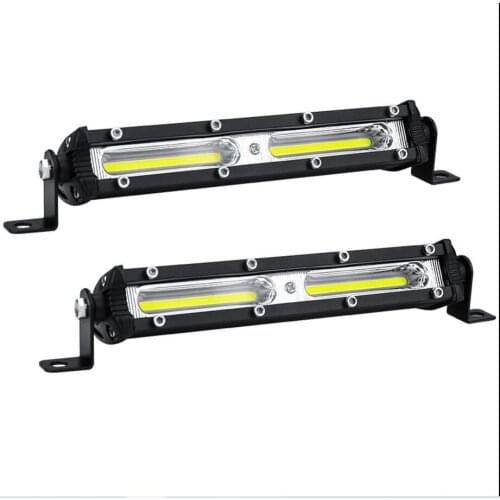 2pcs Car LED Work Light 12V 24V LED Spotlight Work Light Bar Strip light for car Auto Truck Lorry Trailer SUV Spot Fog Lamp