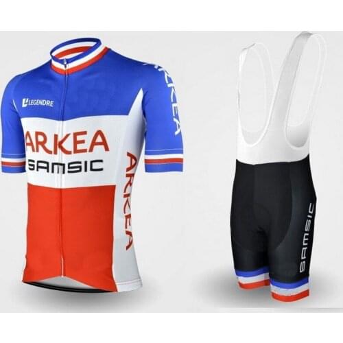 2020 ARKEA SAMSIC TEAM FRANCE SHORT SLEEVE CYCLING JERSEY SUMMER CYCLING WEAR ROPA CICLISMO+BIB SHORTS WITH POWER BAND