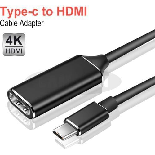 USB Type C HDMI Cable Adapter 4K Type-C To HDMI Hub Adapter For Mobile Phone And Notebook Computer Type-C HDMI
