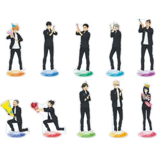 Anime Haikyuu!! Hinata Shoyo Tobio Kageyama Kozume Kenma Kuroo Tetsurou Acrylic Figure Stand Display Model Plate Ornaments Gift
