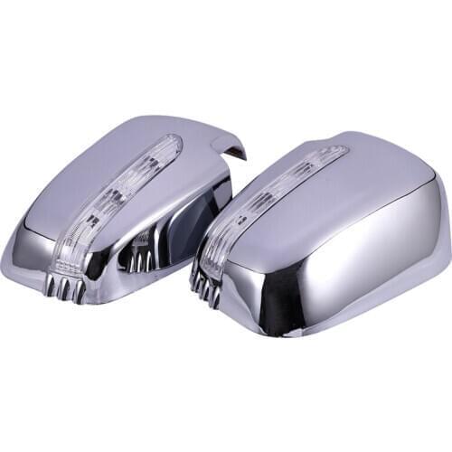 Car Door Mirror Covers with LED for Mitsubishi Triton L200 2005-2014 Pajero Sport 2011