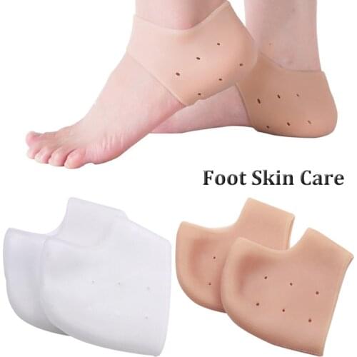 Free Shipping Feet Care Socks Silicone Moisturizing Gel Heel Socks Cracked Foot Skin Care Protectors Anti Cracking 1pair=2pcs