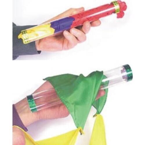 The Crystal Tube With Silk/Silk Blow PVC Tube Magic Tricks Stage Illusion Accessories Props Gimmick Props Scarve Linking Magica