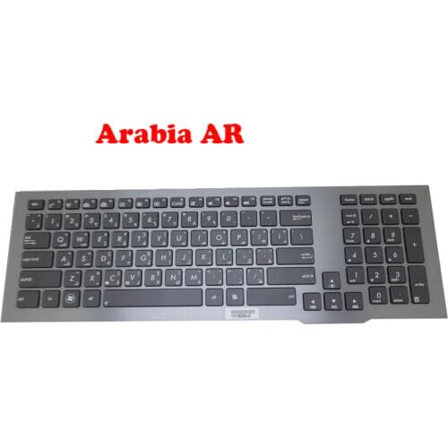 Laptop Keyboard For ASUS G75 G75V G75VX G75VW With Gray Frame With Backlit V126262BS1 AR 0KNB0-9410AR00 0KN0-MB1AR11 Arabia AR