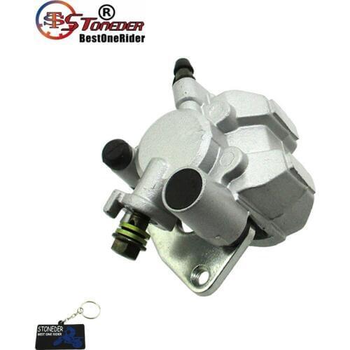 STONEDER Left Front Brake Caliper & Pads For Suzuki Quadsport LTZ 250 LTF 250 Ozark Quadsport EIGER 400 LTF 400 LTA VINSON 500