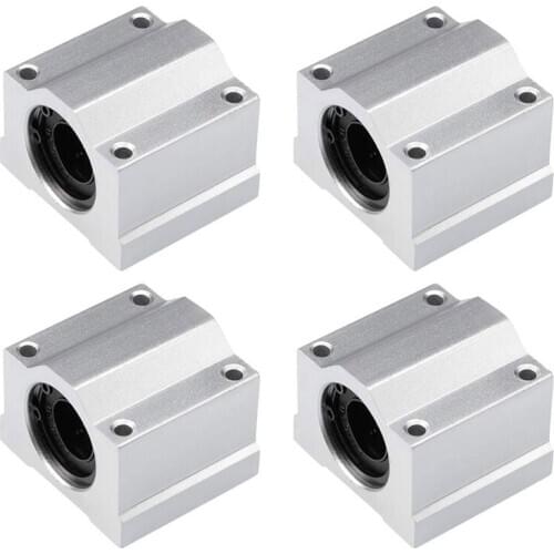 Linear Ball Bearing Slide Block Units, 16mm Bore Dia(SCS16UU Pack of 4)