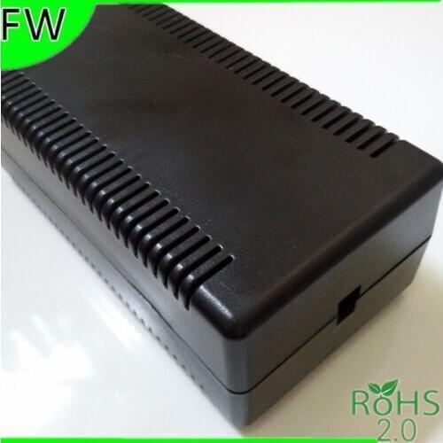 Small plastic control enclosure box in Black 106x36x54mm