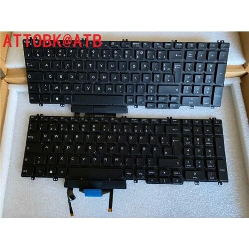 New US/GR/FR keyboard for DELL Latitude 5500 5501 5510 5511 Precision 3500 3501 3540 with trackpoint keyboard backlit