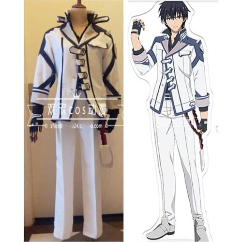 New Anime The Misfit of Demon King Academy Anos Voldigord Cosplay Costume Uniform Outfit Halloween Carnival Fancy Suits for Men