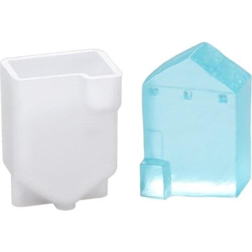 Crystal Epoxy Epoxy Diy Small House Decoration Clouds Rain Cross Moon Silicone Abrasive Mold for Diy Resin Crafts