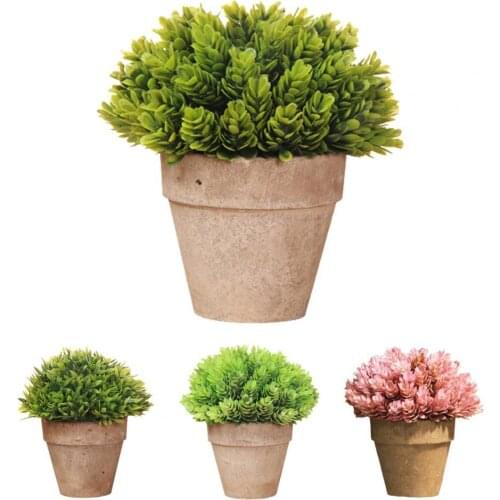 Dropshipping!!Artificial green bonsai small tree potted plant can be used for home decoration craft plant decoration