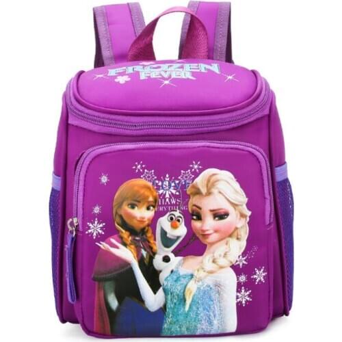 Disney Hot Sale Frozen Elsa School Bags For Children Kids Backpacks Primary School Backpack for Boys Girls Waterproof Schoolbag