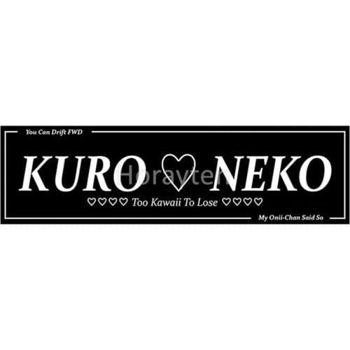 Car Styling Vinyl Stickers for KuroNeko Graphics Motor Bikes Keyboard Decal Waterproof