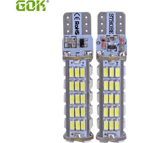 20pcs/lot T10 led Strobe flashing W5W T10 68SMD LED 3014 T10 lasting shine+auto strobe flash Two modes of Operation Car light