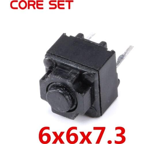 100PCS/Lot 6x6x7.3MM Tactile Tact Switch Micro Switch 6*6*7.3mm keys buttons Switch 2PIN