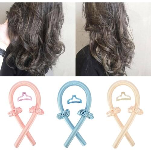 Heatless Curling Rod Headband Curls Curler Hair Styling Hair Rollers Tools No Heat Curls Ribbon Sleeping Soft Headband
