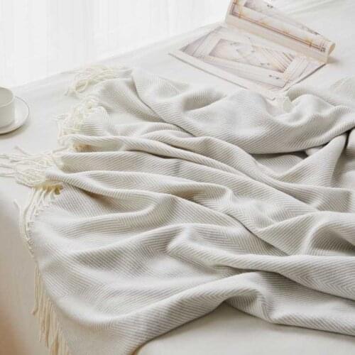 Knitted Home Toddler Kids Home Bed Comforter Blanket Women Manta Furniture Covering