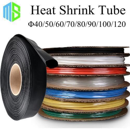 40/50/60/70/80/90/100/120mm Assorted Heat Shrink Tube 7 Colors 8 Sizes Tubing Wire Wrap Insulation Sleeve Heatshrink Cable Kit
