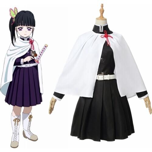Unisex Anime Cos Kimetsu no Yaiba Kamado Tsuyuri Kanawo Kisatsutai Cosplay Costumes JK Student Uniform Sets