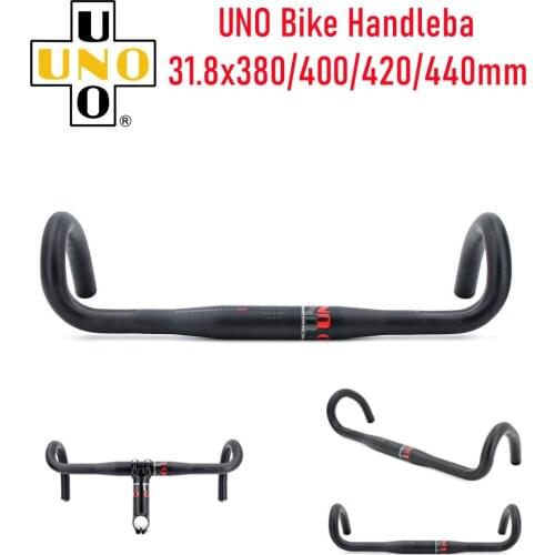 UNO Ultralight Aluminum Alloy Bike Handlebar 31.8x380/400/420/440mm Bicycle Handlebar Road Bike Accessories