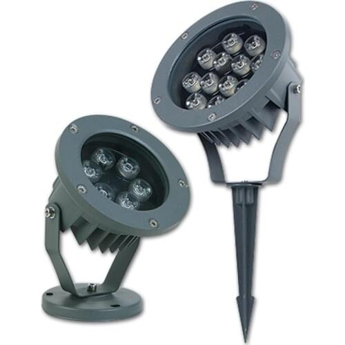 IP67 Waterproof 6W 7W 9W 12W 15W 18W LED Flood Light Outdoor LED Lawn Lamp Garden Lighting Insert The Ground DC12V Spotlight