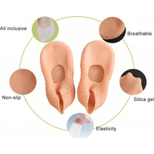 1 Pair Silicone Gel Heel Sock Moisturizing for Cracked Foot Skin Care EK-New