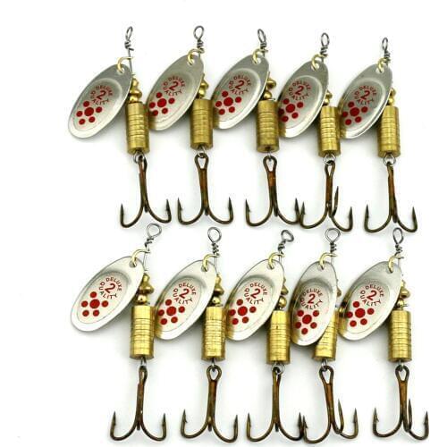 1Pcs Metal Spoon Lure Fishing Bait Spinner Minnow Crankbait