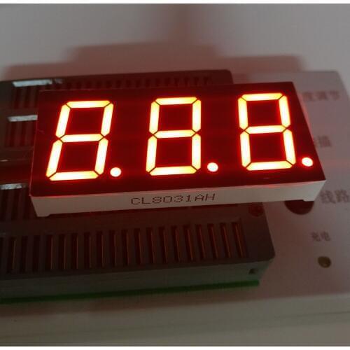 10pcs 7 segment common Cathode/Anode 3 Bit digital Tube 0.8" 0.8in. Red LED Display 7 segmentos LED Digital tube 11PIN