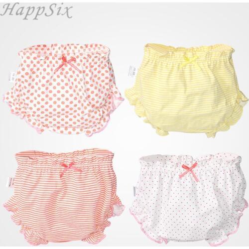 4pieces/lot Cotton Baby Underwear Childrens Underwear 0-1-2years Girls Underpants baby girl clothes for newborn baby