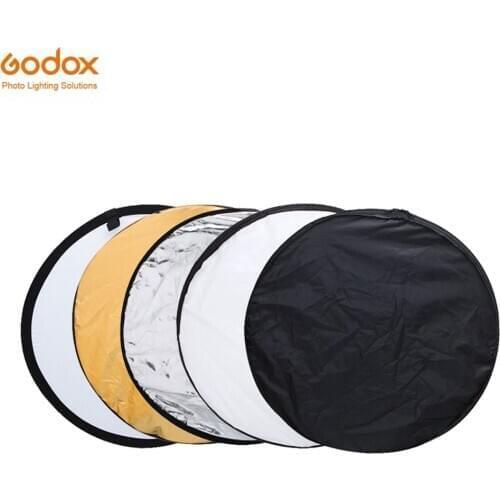43" 110cm 5 in 1 Reflector Fotografia Round Flash Photo Studio collapsible light reflector Gold Silver White Black Translucent