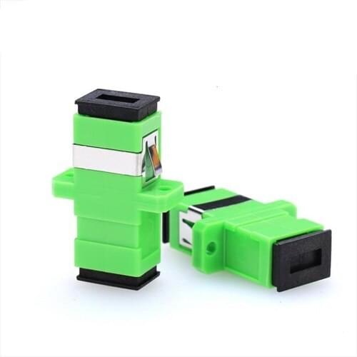 Promotion SC APC Adapter Connector Connector ，Simplex Single mode Plastic SM Fiber Optic Adapter 0.3dB,Free Shippin