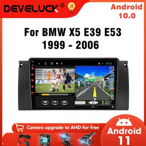 Android 10 2 Din Car Radio For BMW X5 E39 E53 1999-2006 car audio Multimedia Video Player GPS Navigation RDS DVD Stereo speakers