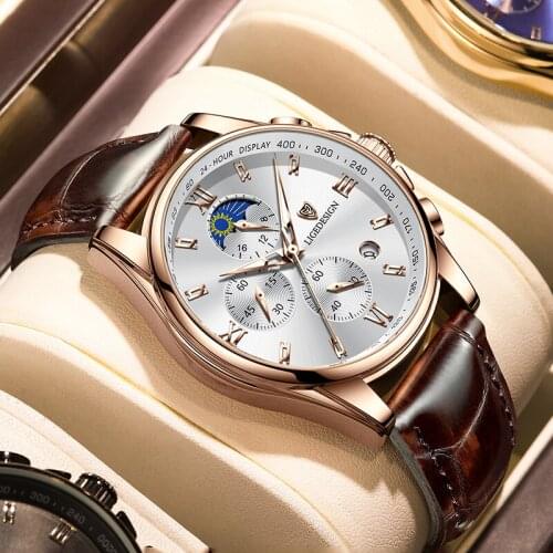 2021 LIGE Mens Watches Top Brand Luxury Men Wrist Watch Leather Quartz Watch Sports Waterproof Male Clock Relogio Masculino+Box