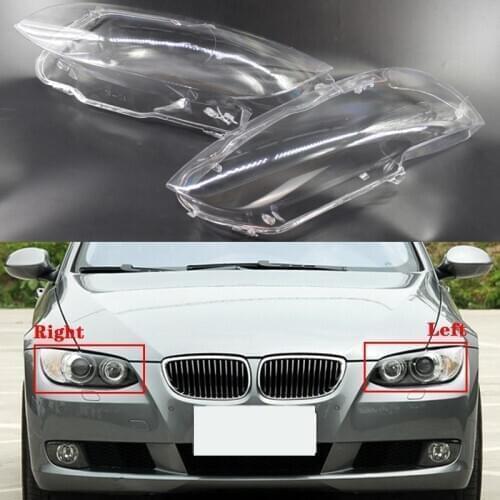 For E92 E93 M3 coupe 2006-2010 Car Front Headlight Cover 328i 335i 330i Headlamp Lampcover Head Lamp light glass Lens Shell Caps