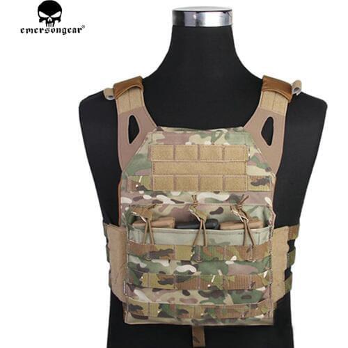 EMERSONGEAR Tactical Vest MOLLE JPC Vest Airsoft Paintball Molle Vest Chest Protective Plate Carrier Multicam Combat Vest EM7344