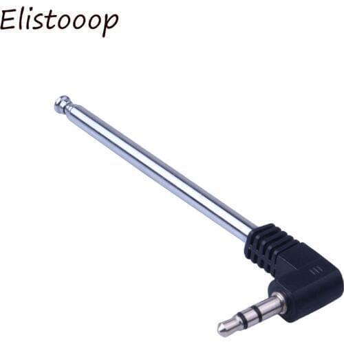 3.5mm FM Radio Receiver Antenna 8.8 inch Multi-Purpose Interface FM Radio Retractable Aerial Stainless Steel FM Radio Antenna