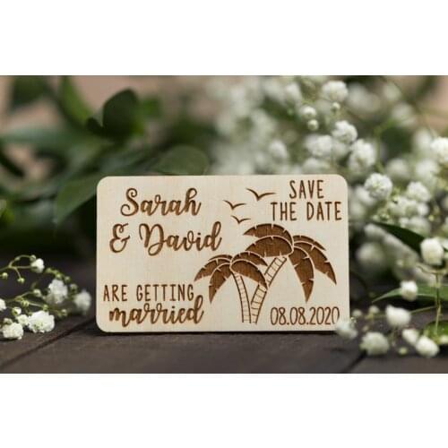 Hawaii Wedding Save The Date magnet, Beach Save the Date Magnet, Beach Wedding Magnet,Palm Tree Save The Date, Personalized Wed